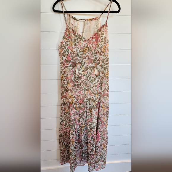 Dear John Ryo Strap halter Dress Spring Paisley Floral print  maxi NWT L… - Picture 4 of 7